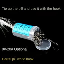 80/100pcs Bucket Hooks with Sharp Barbs and Durable Thread Binding, Suitable for Both Freshwater and Saltwater Fishing