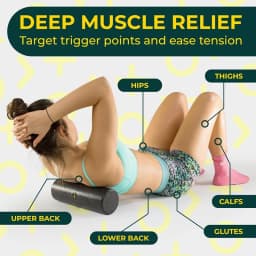 Yoga Foam Roller Fitness EPP High Density Yoga Columnor Pilates Foam Roller Exercise Back Massage Roller Home Fitness Equipment