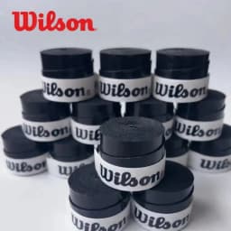 WILSON 15PCS Laminated Perforated Sweatband Tennis Badminton Racket Overgrip Sticky Non-Slip Fishing Rod Strap