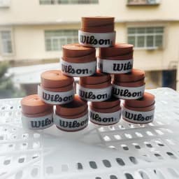 WILSON 15PCS Laminated Perforated Sweatband Tennis Badminton Racket Overgrip Sticky Non-Slip Fishing Rod Strap