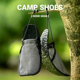 [HODRGEAR] Camp Shoes Ultralight Rollable Footwear Breathable Dyneema® Grid Upper Sole Packable Quick-Dry Short Camp Movement