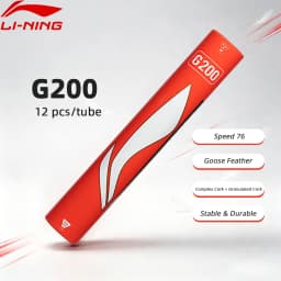 Li-Ning Unisex G200 12 pieces Badminton Stable Durable Speed 76 LiNing Goose Feathers Shuttlecocks AYQR014