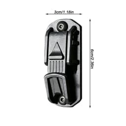 Heavy Duty Belt Clip Multifunctional Hook Key Holder Outdoor Survival Gear Climbing Camping Hiking Backpacking Accessory