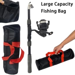 Complete Rod and Reel Set, Ready to Fish Right After Unboxing, Comes with Fishing Lures and Practical Storage Bag