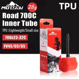 Ultra-light TPU Inner Tube for Bicycle, 700x23-25-28-30, 32c Road and Fixed-Gear Bikes, lightweight Tire Valve Inner Tube, Cycli