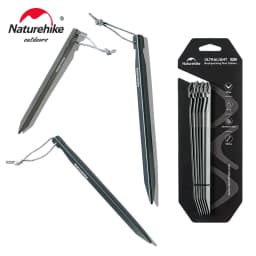Naturehike Tent Peg Aluminium Alloy Ultralight Strong Shelter Reinforce AntiWind Outdoor Camping Nail Stake Various Shape Hiking