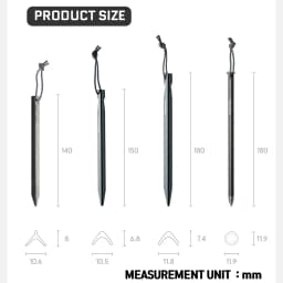 Naturehike Tent Peg Aluminium Alloy Ultralight Strong Shelter Reinforce AntiWind Outdoor Camping Nail Stake Various Shape Hiking