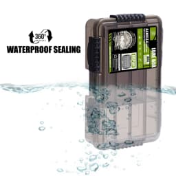 QAJTAO New Large Waterproof Fishing Tackle Box, Fish Hook Fishing Lure Bait Storage Case Portable Fishing Gear Accessorie