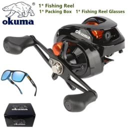 OKUMA AS Fishing Reel 6.3:1 12KG Max Drag Reel Casting Reel Explosion Proof Line Salt Water Freshwater Fishing Wheel