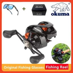 OKUMA AS Fishing Reel 6.3:1 12KG Max Drag Reel Casting Reel Explosion Proof Line Salt Water Freshwater Fishing Wheel