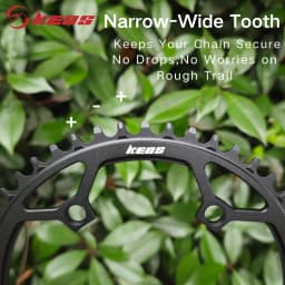 KEOS 130BCD Folding Bicycle Positive and Negative Tooth Single Disc Aluminum Alloy 38-58T Five Hole Tooth Disc For Litepro crank
