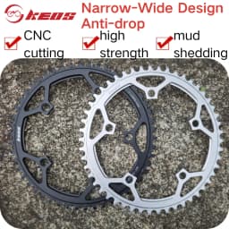 KEOS 130BCD Folding Bicycle Positive and Negative Tooth Single Disc Aluminum Alloy 38-58T Five Hole Tooth Disc For Litepro crank