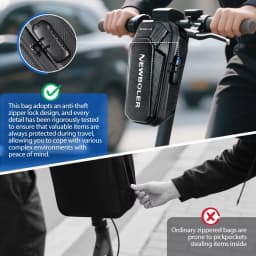 NEWBOLER 5L Electric Scooter Front Bag With Password Lock Large Capacity Electric Scooter Bag Outdoor Storage For Xiaomi Scooter