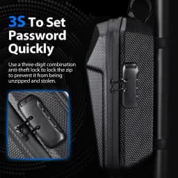 NEWBOLER 5L Electric Scooter Front Bag With Password Lock Large Capacity Electric Scooter Bag Outdoor Storage For Xiaomi Scooter