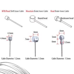 PINMOAP Bicycle Brake/Gear Line Polished Surface Core Wire Stainless Steel Material Sturdy And Durable Bicycle Accessories