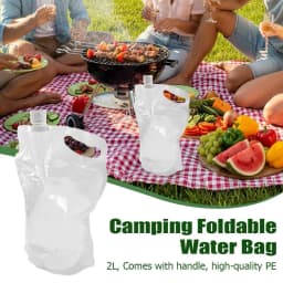2L Water Bag Small Mouth Water Container for Cycling Climbing Outdoor Sports No Leakage Pouch for Survival Emergency Travel