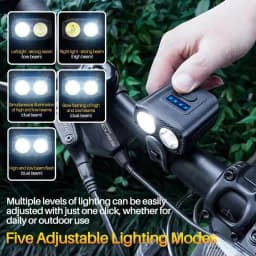 ESLNF Road Waterproof Bicycle Lumens MTB Lighting Equipment Headlights Riding Bike Lights Night Outdoor 550 ABS