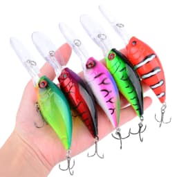 12cm 20g Crankbait leurre Fishing Lure Pike Carp Fishing Artificial Hard Bait Wobbler Crankbait Fishing Tackle fishing bait