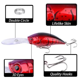 12cm 20g Crankbait leurre Fishing Lure Pike Carp Fishing Artificial Hard Bait Wobbler Crankbait Fishing Tackle fishing bait
