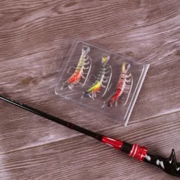 1PCS/5PCS/6PCS 12g 9cm 6 Colors Artificial PVC Shrimp Soft Fishing Lure Luminous Bait For Fishing Activity Lure with Hook