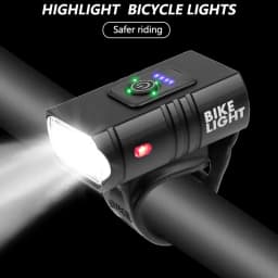 New Led Bicycle Light 1000Lm USB Charging Power Display Mountain Bike Front Light Flashlight Cycling Equipment