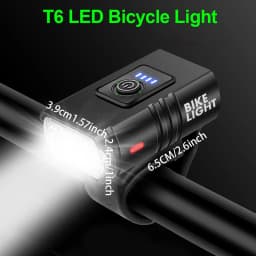 New Led Bicycle Light 1000Lm USB Charging Power Display Mountain Bike Front Light Flashlight Cycling Equipment