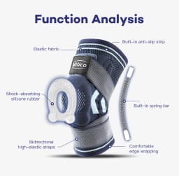 Knee Brace Support Straps Knee Compression Sleeves for Men & Women Meniscus Tear Arthritis Sports Joint Pain Relief