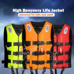 Life Jacket for Adults Children, Water Sports Safety Men Women Life Vests for Water Skiing Rafting Surfing Kayaking Lifeguard