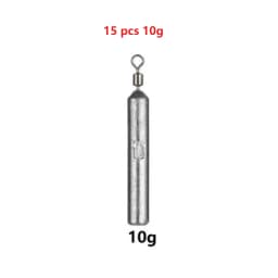 15PCS/Lot Drop Shot Sinkers 3.5g/5g/7g/10g/14g/20g Cylindrical Tube Plumb Pendant Metal Jig Sea Tackle Kit Fishing Accessories