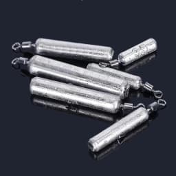15PCS/Lot Drop Shot Sinkers 3.5g/5g/7g/10g/14g/20g Cylindrical Tube Plumb Pendant Metal Jig Sea Tackle Kit Fishing Accessories