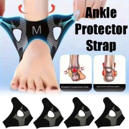 Breathable Ankle Support Strap, Lightweight Heel Wrap for Basketball Soccer, Anti-Twist Foot Joint Protection for Sports