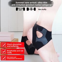 Breathable Ankle Support Strap, Lightweight Heel Wrap for Basketball Soccer, Anti-Twist Foot Joint Protection for Sports