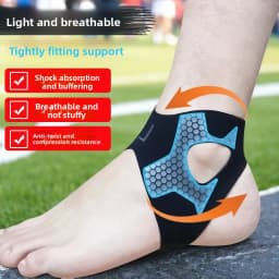 Breathable Ankle Support Strap, Lightweight Heel Wrap for Basketball Soccer, Anti-Twist Foot Joint Protection for Sports