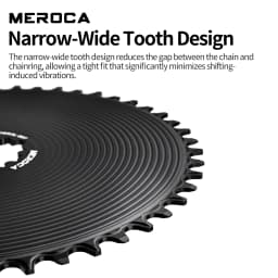 MEROCA Road Bicycle Single Chainring 42t/44t/46t/48t/50t 3-Nail Direct-Mounted 8/9/10/11/12-Speed Closed Road Bicycle Chain Ring