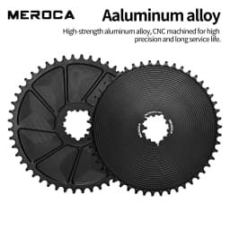 MEROCA Road Bicycle Single Chainring 42t/44t/46t/48t/50t 3-Nail Direct-Mounted 8/9/10/11/12-Speed Closed Road Bicycle Chain Ring