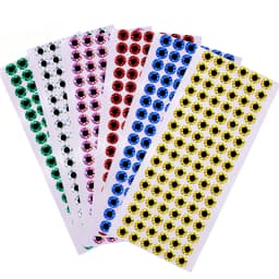 100pcs 2D Metal Jigs Lure DIY Fish Eyes Holographic Flat Fishing Fly Eyes Sticker for Slow Jigging Fishing Lure Baits 3mm-12mm