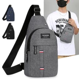Men's Waterproof Large Capacity Fanny Pack Adjustable Strap Casual Crossbody Waist Bag For Outdoor Travel Running Hiking Cycling