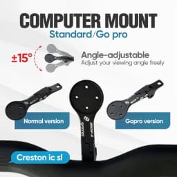 Aluminum Alloy Computer Mount for Syncros Fraser or Creston IC Cockpits GoPro/Garmin/Bryton/Wahoo Mount