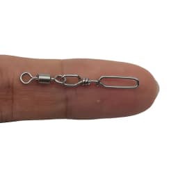 20Pcs Stainless Steel Fishing Connection Quick Snap Rotating Guide Ring for Sea Fishing Rod Line Connection Accessories