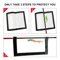 1/2pcs Transparent Fishing Lure Storage Bags, Anti-Scratch PVC Lure Protector Covers for Bait Tackle Organization