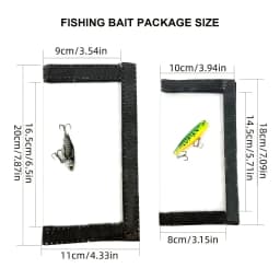 1/2pcs Transparent Fishing Lure Storage Bags, Anti-Scratch PVC Lure Protector Covers for Bait Tackle Organization