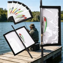 1/2pcs Transparent Fishing Lure Storage Bags, Anti-Scratch PVC Lure Protector Covers for Bait Tackle Organization