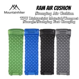MOUNTAINHIKER Outdoor Camping Inflatable Mattress Sleeping Pad With Pillows Ultralight Air Mats for Backpacking Hiking Fishing