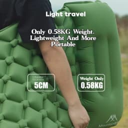 MOUNTAINHIKER Outdoor Camping Inflatable Mattress Sleeping Pad With Pillows Ultralight Air Mats for Backpacking Hiking Fishing