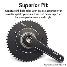 KEOS 144BCD Bike Fixed Gear Chainring Single Speed CNC Aluminum Alloy Chain Ring 44T-70T For 1/2"*1/8" Chain Fixie Track Bicycle