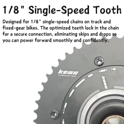 KEOS 144BCD Bike Fixed Gear Chainring Single Speed CNC Aluminum Alloy Chain Ring 44T-70T For 1/2"*1/8" Chain Fixie Track Bicycle