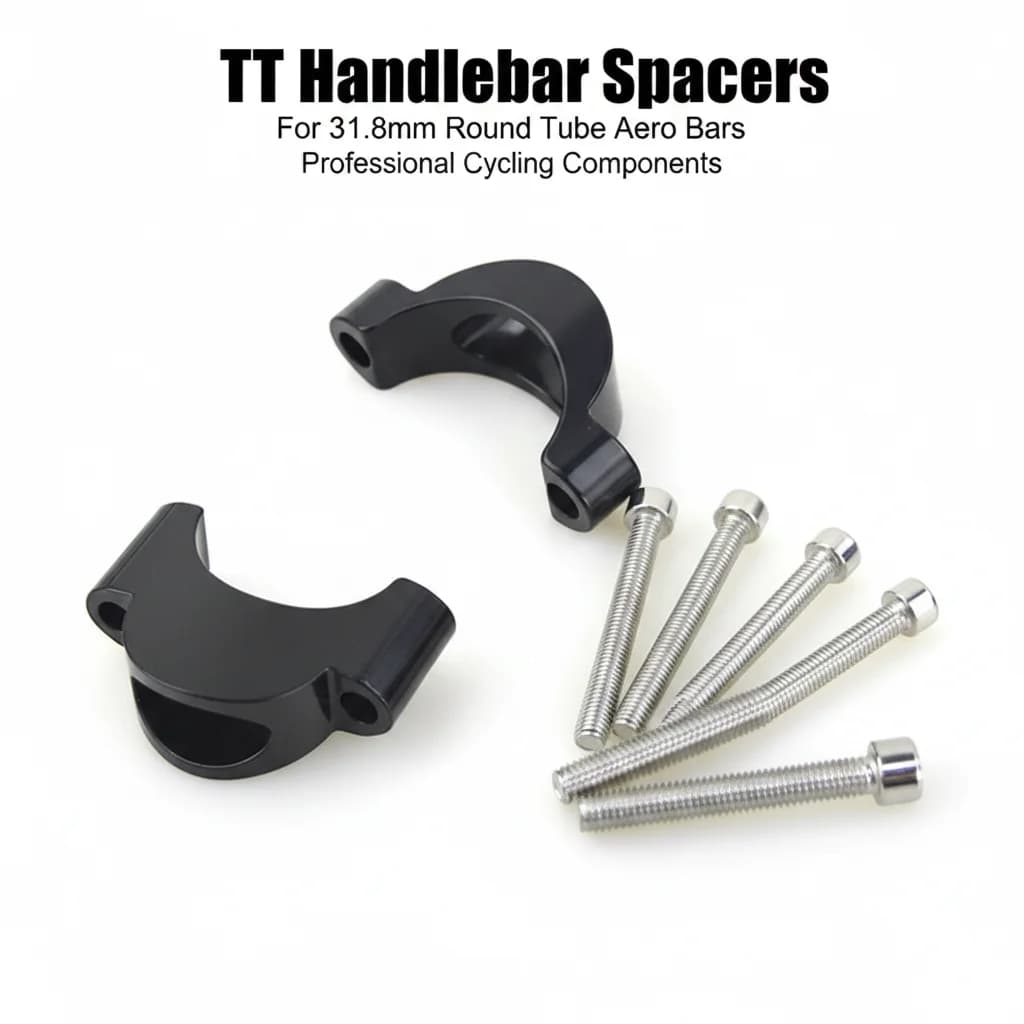 Aluminum Alloy TT Aerobar Riser Spacer for 31.8mm Handlebar – Triathlon Road Bike Extension Kit (Modular 10mm/20mm Stackable