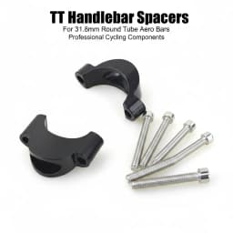 Aluminum Alloy TT Aerobar Riser Spacer for 31.8mm Handlebar – Triathlon Road Bike Extension Kit (Modular 10mm/20mm Stackable