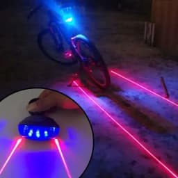 1/3pcs Waterproof Bicycle Cycling Lights Taillights LED Laser Safety Warning Bicycle Lights Bicycle Tail Bicycle Accessories