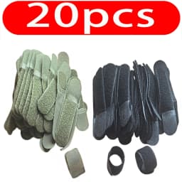 20Pcs 12cm Tactical Fastening Binding Strap Hook & Loop Reusable Strap Molle Nylon Straps for Outdoor Bag Clothes Shoes Backpack